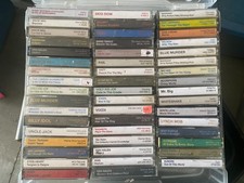 50 quantity HARD GLAM ROCK cassette tapes fan made inserts VG to NM