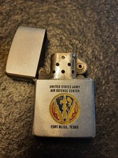 ZIPPO UNITED STATES ARMY AIR DEFENCE CENTER FORT BLISS LIGHTER aansteker briquet