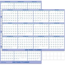 32" x 48" 2026 Wall Calendar, Folded Wet Dry Erase Calendar 12 32x48