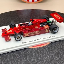 SPARK 1/43 Team Lotus 78 1977 Japan GP #6 Red Gunnar Nilsson LOT-SPK-78JPN
