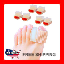 6 Pack Gel Toe Spacers for Bunion Pain Relief and Toe Alignment