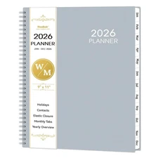 2026 Planner - January 2026 - December 2026, 9" x 11" Weekly Monthly Planner ...