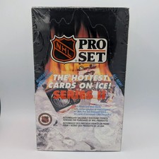 Box of 36 New & Factory Sealed 1990-91 Pro Set Series 2 NHL Hockey Cards Packs