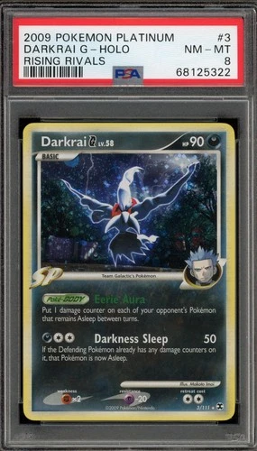 Pokemon Darkrai G Holo Rising Rivals 3/111 PSA 8
