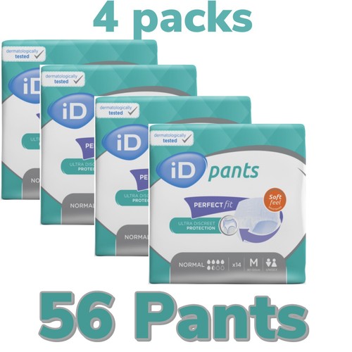 CASE SAVER PACK ID Expert Pack of 56 Pants Normal Medium INCONTINENCE