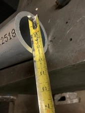 6061 Aluminum Tube 3 3/4" OD x 3"  ID 12" long
