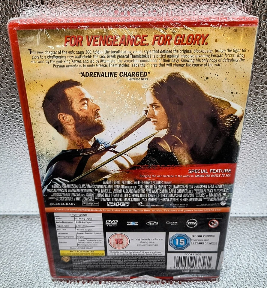 300 - Rise Of An Empire (DVD, 2014) New & Sealed - Image 2 of 4