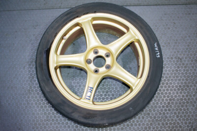 JDM Advan RC2 RCII Gold 5 Spoke Wheels 17x7.5 5x100 +48 Subaru WRX
