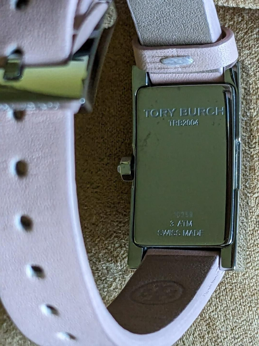 Tory Burch Watch Pink Leather Band Watch with original box