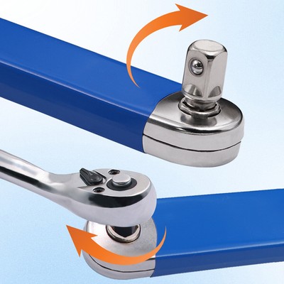 Offset-Verlängerungsschlüssel 39,1 Cm – Mit 3 Adaptern Für 1/4", 3/8", 1/2" Antrieb, Perfekt Für Enge Räume