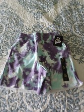 Girls Art Class Shorts - Size M 7/8 - Blue Purple Tie Dye