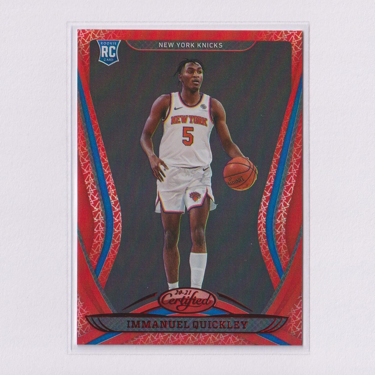 2020-21 Panini Certified Mirror Red #176 Immanuel Quickley RC Rookie