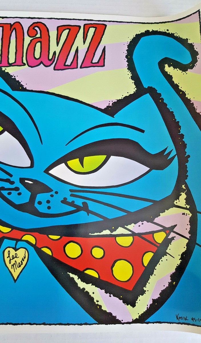 SUPERSNAZZ Poster KOZIK SIGNED Numbered 1995 21.5