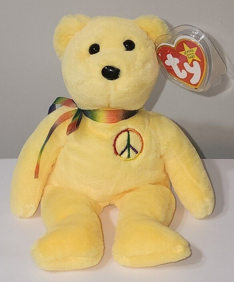 Ty Beanie Baby PEACE II Bear 30th Anniversary Limited Edition 2023