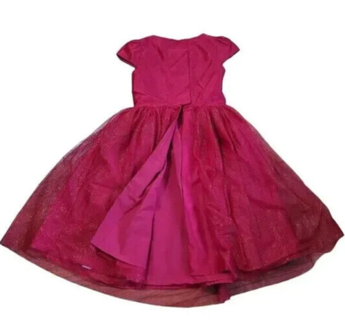 New Disney Mickey Mouse Rhinestone / pearl Gem Holiday Red Dress Girls sz Small - Picture 11 of 13
