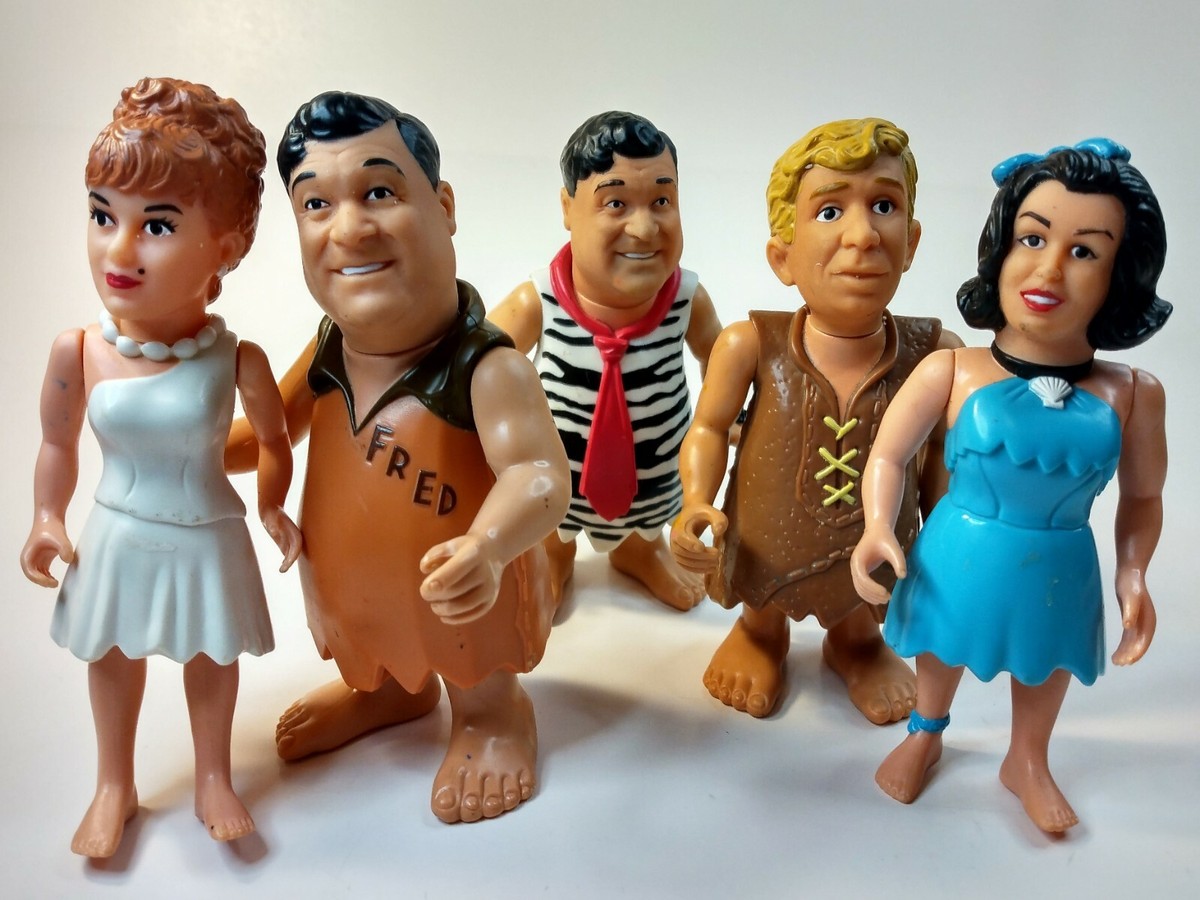 「フリントストーン」MATTEL社製アクションフィギュア５種（1993） Lot of 5 1993 Mattel Flintstones Movie Figures - Loose