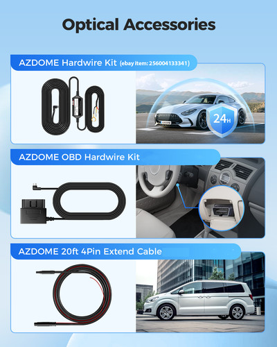 Cámaras de coche 4K Dash Cam 1080P ADAS WiFi GPS detección de movimiento opción de tres modelos - Imagen 31 de 44
