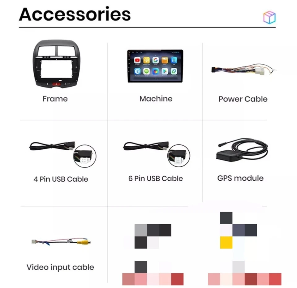 RADIO 2 DIN ANDROID PER MITSUBISHI ASX NAVI USB BLUETOOTH GPS WI-FI TABLET 9" - Immagine 3 di 3