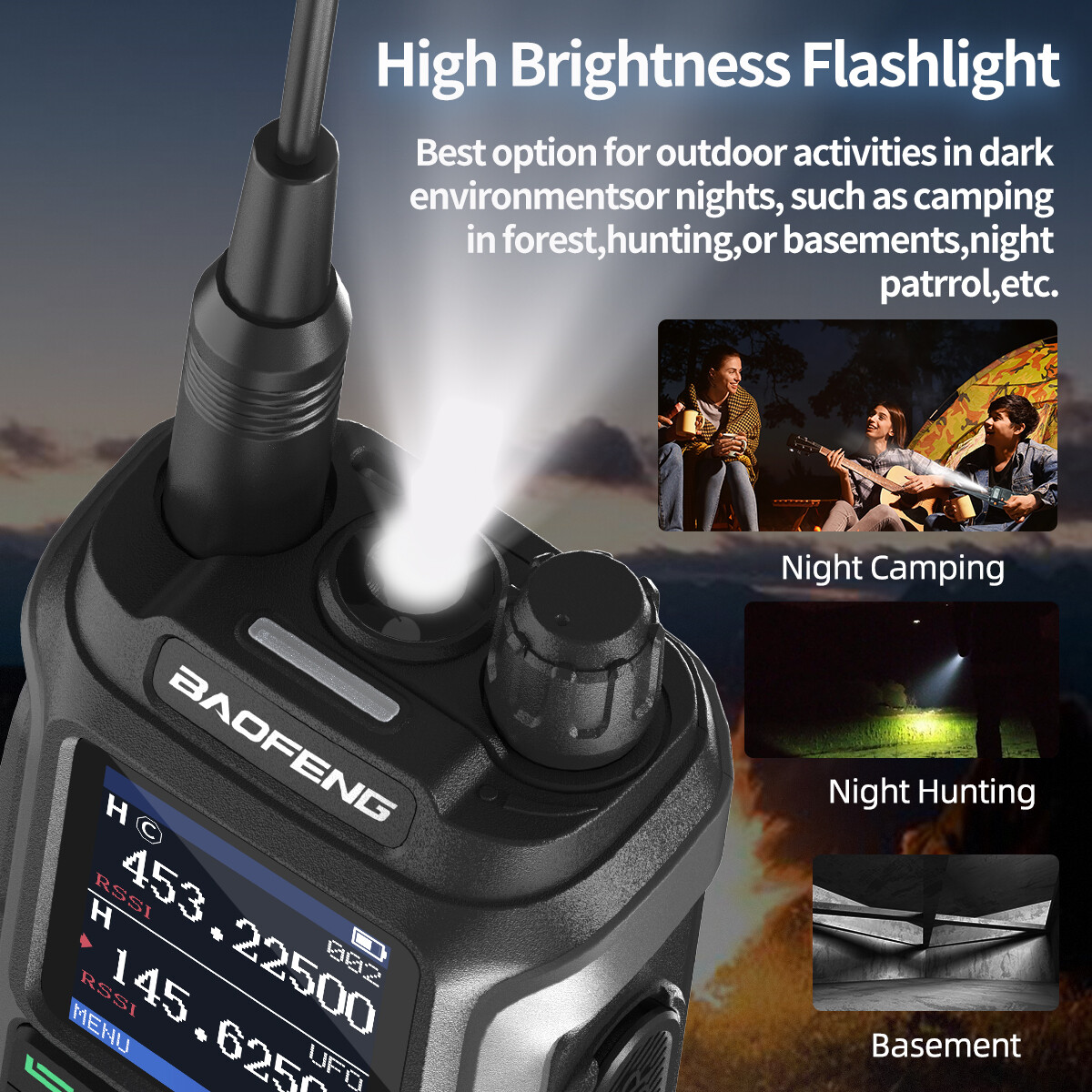Baofeng UV-21 Pro V2 Walkie Talkie Multi Band Type-C NOAA Am