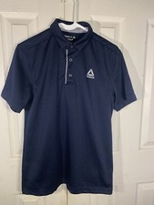 Mens Small Navy Blue Reebok Shirt Sleeve Casual Polo