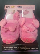 🐖Wacky Walkers Piggy Plush Animated Slippers - Size SMALL🐖