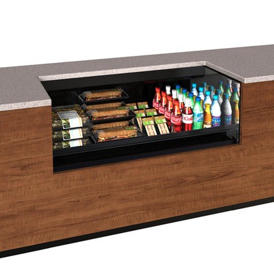 Structural Concepts CO4324R-UC 47'' Undercounter Self-Service Open Air Merchan...