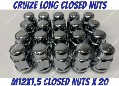 Alloy Wheel Bulge Nuts x 20 M12x1.5 Ford C Max Focus Granada Kuga Mondeo 