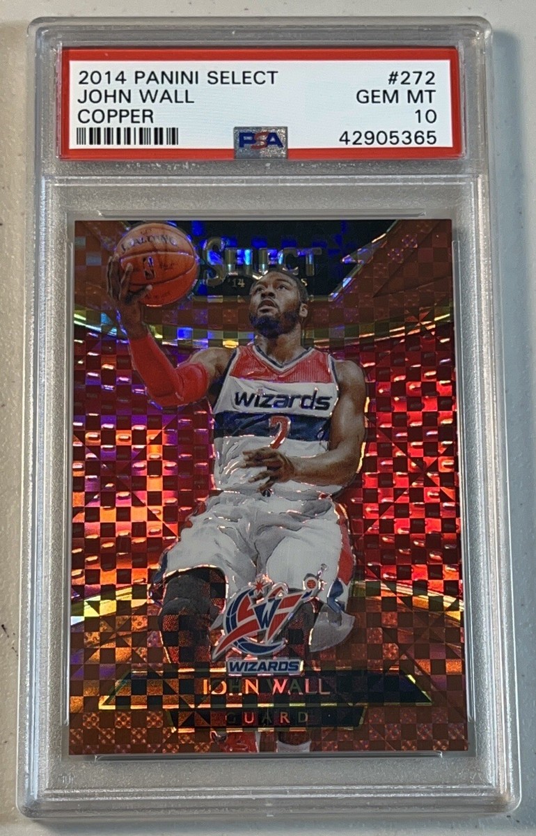 John Wall PSA 10 2014-15 Panini Select /49 Copper Prizm Courtside 