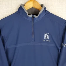 UNDER ARMOUR x TPC VEGAS Size Medium HeatGear 1/4 Zip Wicking Windshirt Pullover