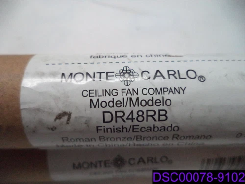 Qty = 2: Monte Carlo Fan Company 48" Down rod - Roman Bronze - DR48RB - Picture 3 of 5