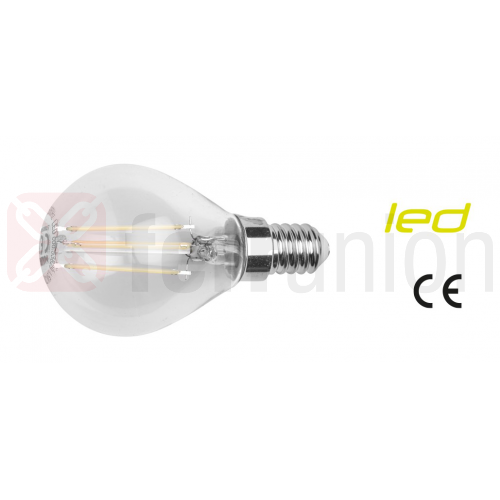 LAMPADA LED GLOBO MINI TRASP E27 4,5w 470L 4000K