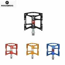 ROCKBROS MTB Bike Aluminum Alloy Pedal Cycling Sealed 4 Bearing Pedals USA Stock