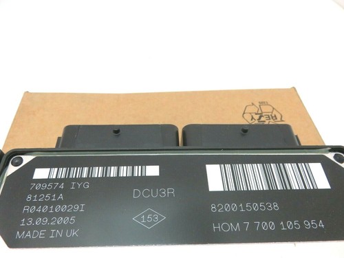 New Genuine Renault MEGANE I 1996-2001 ENGINE CONTROL UNIT (ECU) 8200150538 - Picture 4 of 5