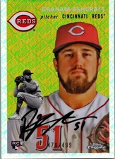 2023 Topps Chrome Platinum Logo Refractor /499 #74 - Graham Ashcraft - Reds RC!