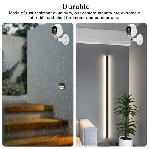 Paquete de 4 soportes de montaje para cámara de pared interior exterior para seguridad ajustable Arlo Pro - Imagen 23 de 30