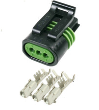 Delphi Metri-Pack 3-PIN Female 150.2 Series Connector w/16 18 GA