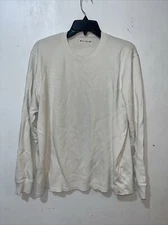 The Normal Brand Shirt Mens XL Brown Snap Front Tony Loop Terry Long Sleeve Flaw