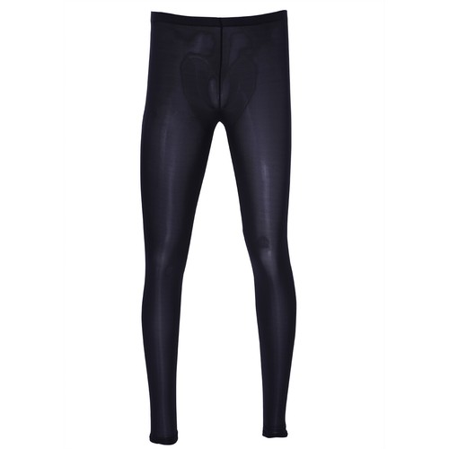 Pantalones largos de seda helada suave ropa interior calzas térmicas bolsa abultada Johns para hombre - Imagen 35 de 57
