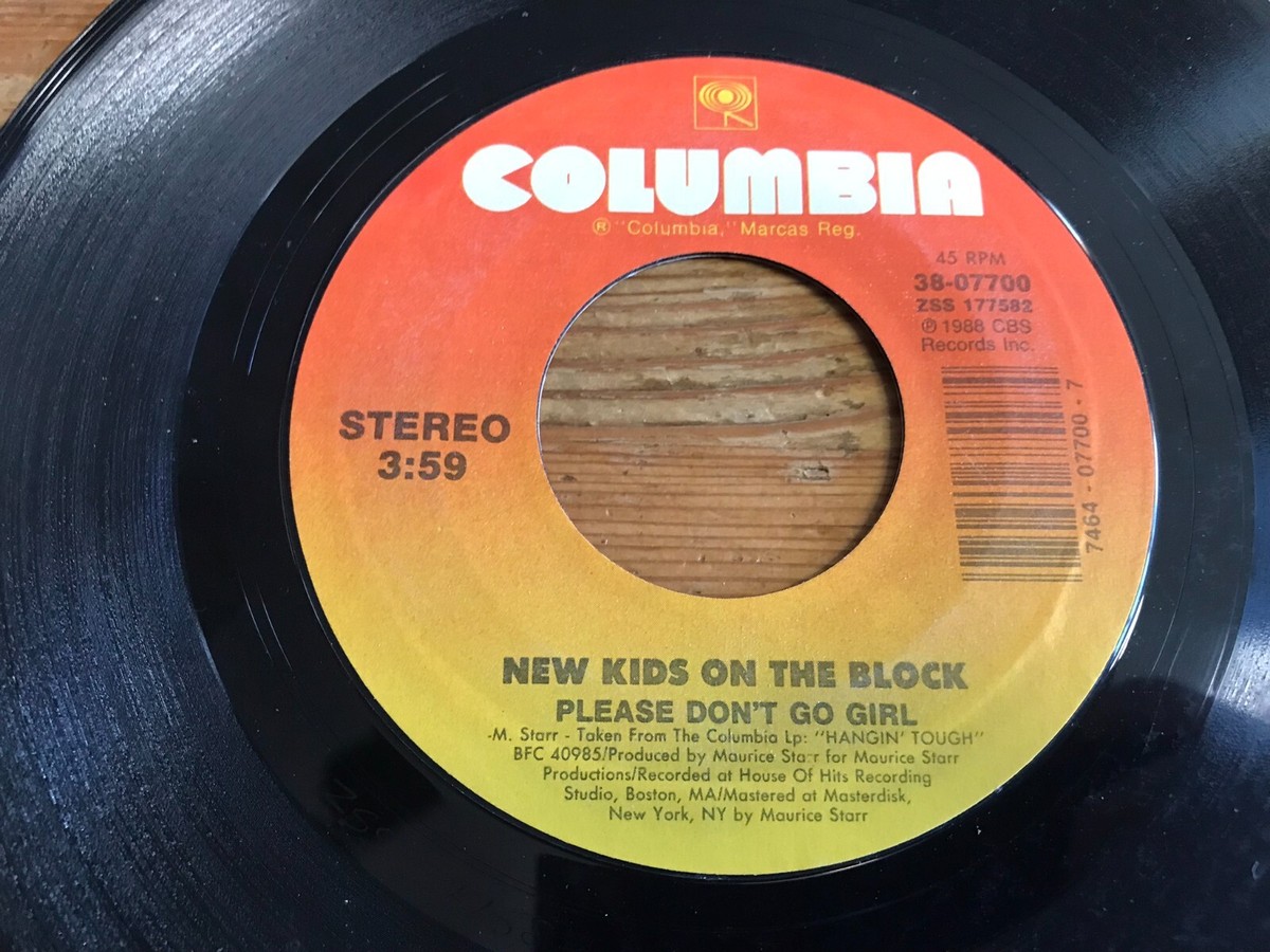 New Kids On The Block 45 rpm Record Lot NKOTB Please Don't Go Girl
