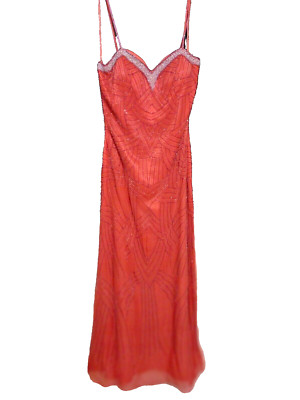 New Riva Designs RED SEQUINED EVENING GOWN SIZE 8  RETAIL $225