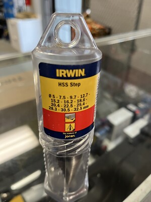 Irwin 10502857 HSS Metal Step Drill Bit High Speed Steel USA