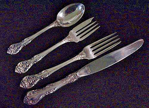 King Edward-Gorham Sterling 4-PC Place Size Place Setting(s)