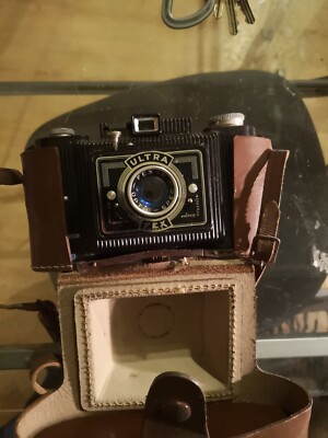 Ancien appareil photo argentique noir Ultra fex france déco vintage - Collection
