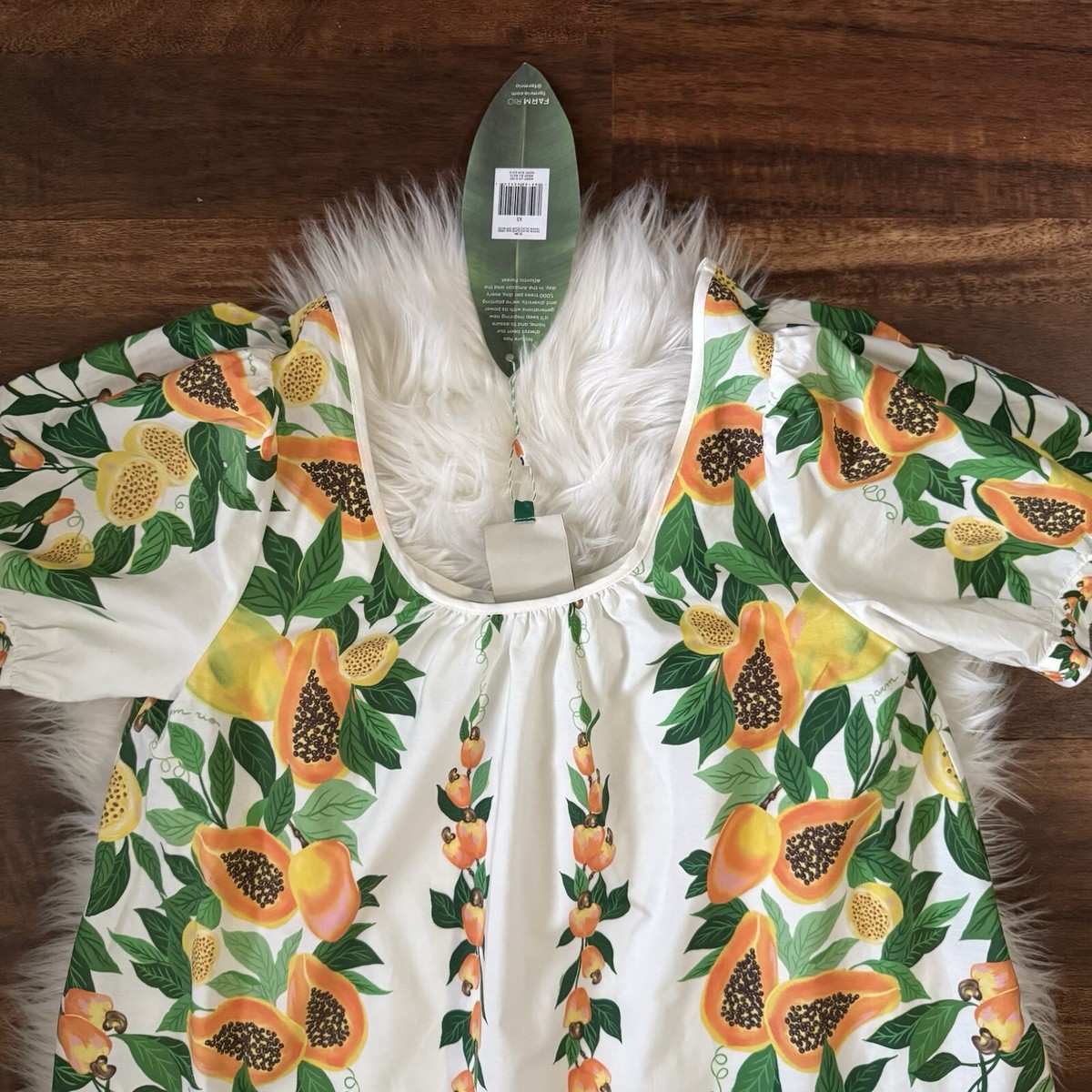 NWT Farm Rio Papaya Salad Scarf Mini Dress Size XS | eBay
