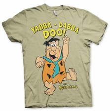Image of Officially Licensed The Flintstones - Yabba-Dabba-Doo Men's T-Shirt S-5XL Sizes