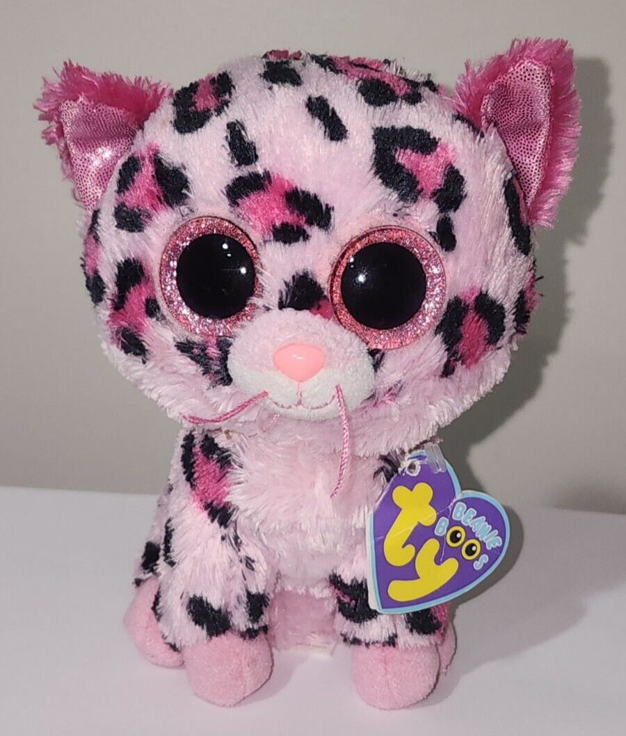 くまʕ•ᴥ•ʔ Ty Beanie Boos GYPSY Pink Cheetah Justice Excl. 6
