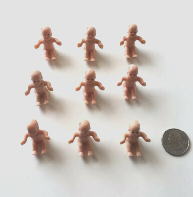 VINTAGE LOT of Miniature Babies Baby Shower Cake Decorations