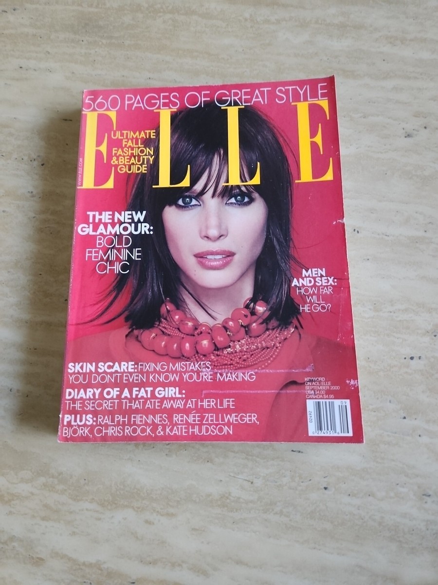 Elle September 2000 Fall Fashion Y2K Christy Turlington Bjork 