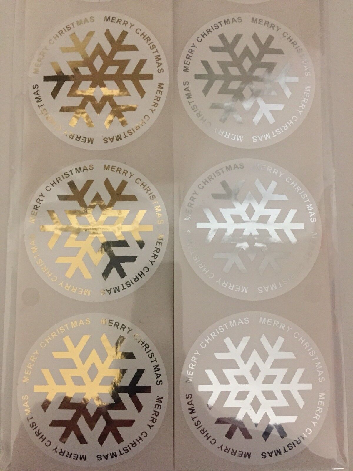Details zu  60 x Christmas Snowflake Gift Seal Set Christmas Present Stickers Günstigster niedrigster Preis