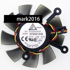 Delta EFB0812HB DC 12V 0.25A 3-line  Graphics Card Heat Dissipation Cooling Fan